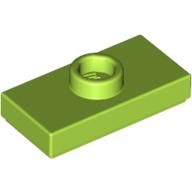 [New] Plate, Modified 1 x 2 with 1 Stud (Jumper), Lime. /Lego. Parts. 3794